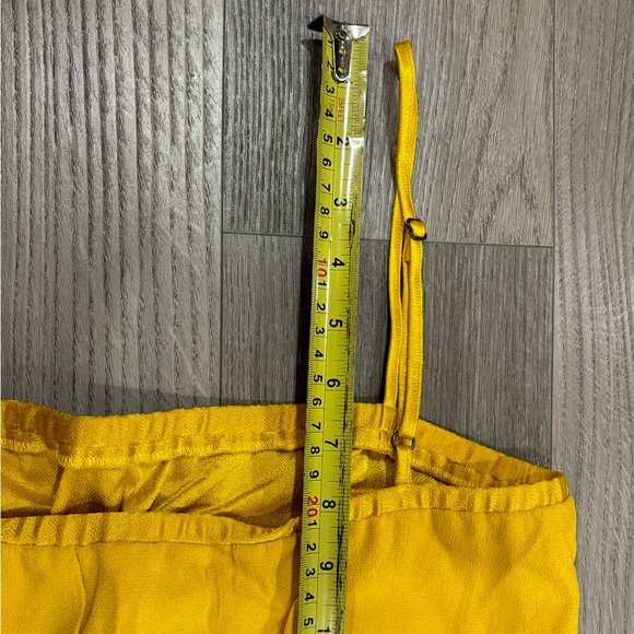 Ba&sh Bash Heline Midi Dress Yellow Curry Pullover Sundress Women’s Size S/1 - Picture 13 of 13